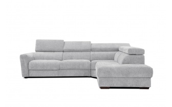 Ecksofa rechts mit verstellbaren Kopfstützen 5-Sitzer CALVERA