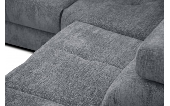 Ecksofa rechts mit verstellbaren Kopfstützen 5-Sitzer CALVERA