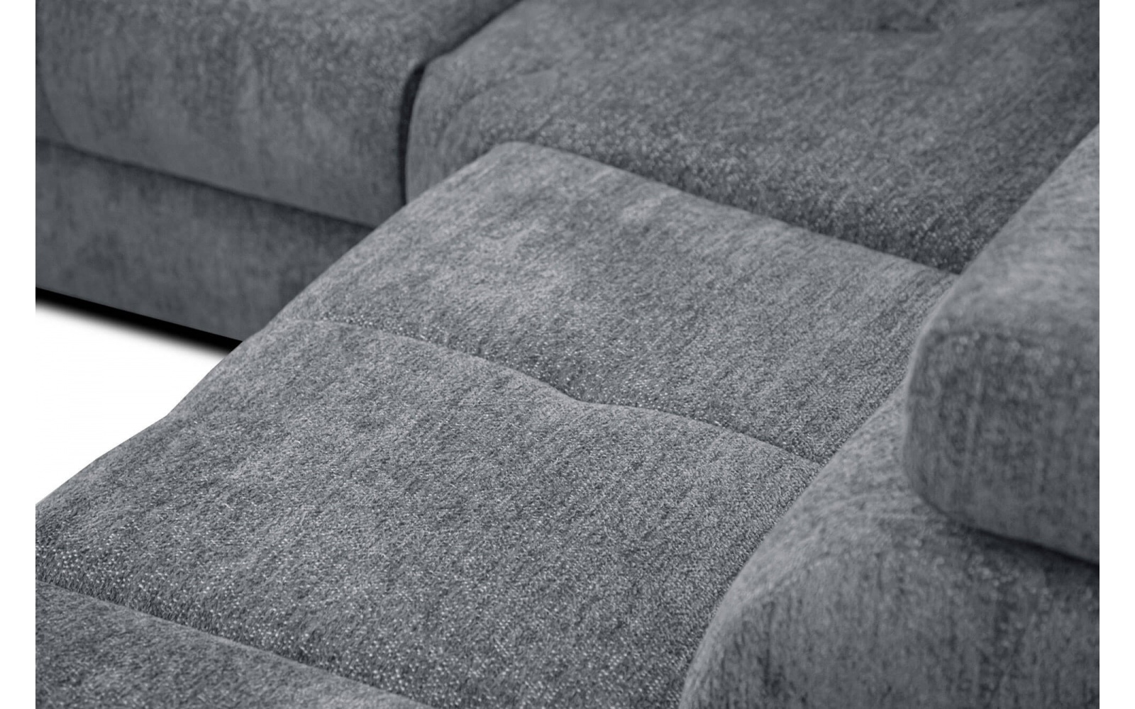 Ecksofa rechts mit verstellbaren Kopfstützen 5-Sitzer CALVERA