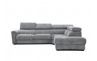 Ecksofa rechts mit verstellbaren Kopfstützen 5-Sitzer CALVERA