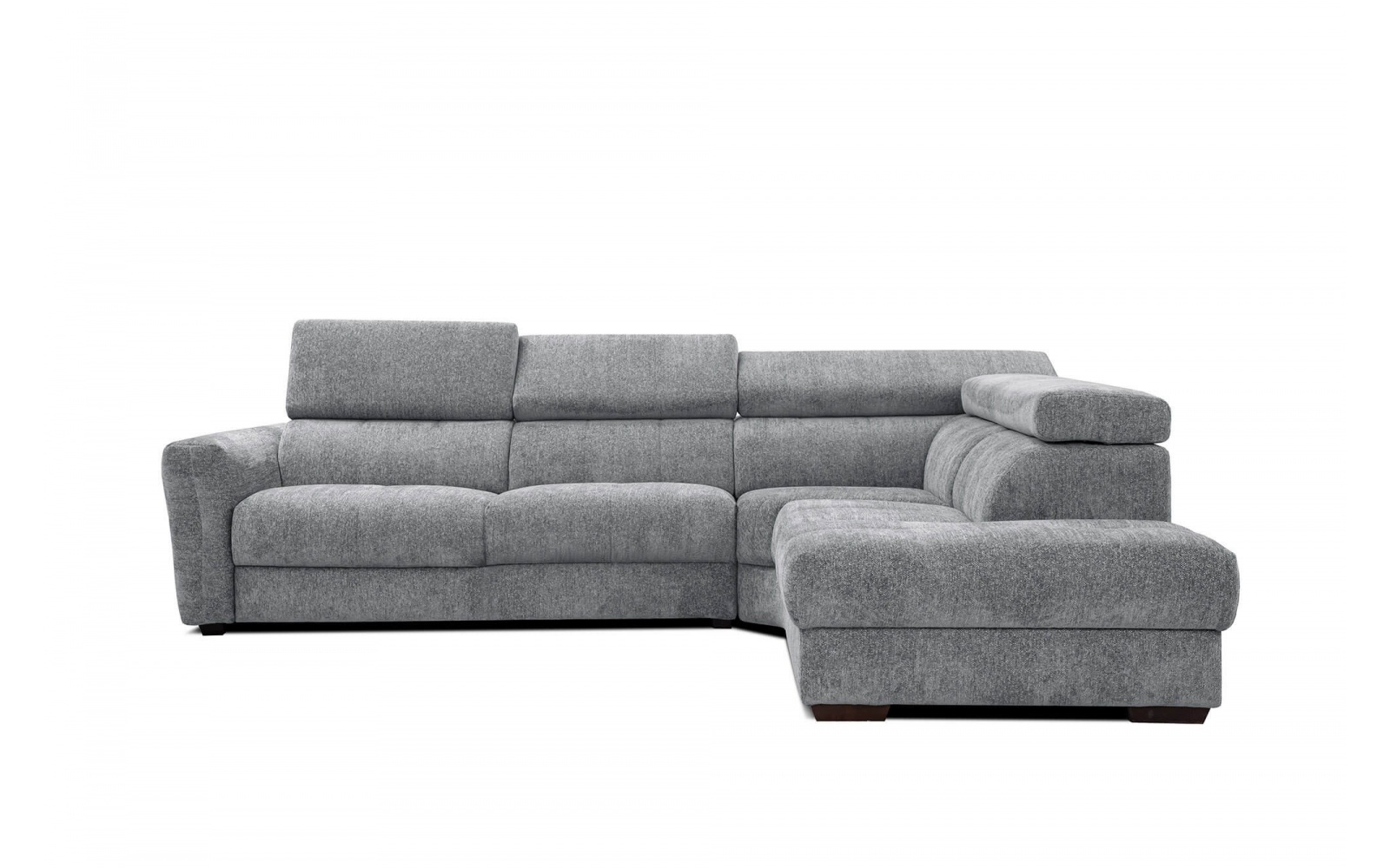 Ecksofa rechts mit verstellbaren Kopfstützen 5-Sitzer CALVERA