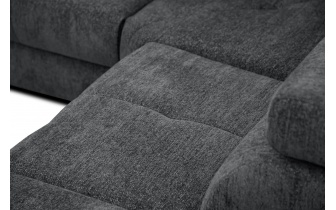 Ecksofa rechts mit verstellbaren Kopfstützen 5-Sitzer CALVERA