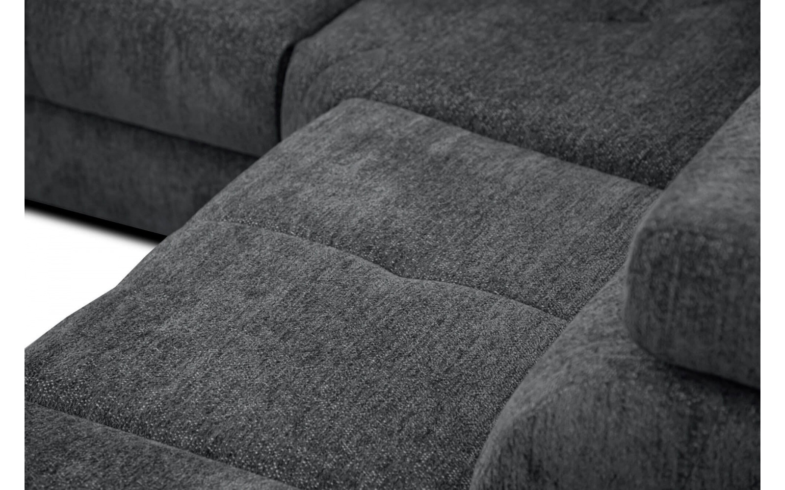 Ecksofa rechts mit verstellbaren Kopfstützen 5-Sitzer CALVERA