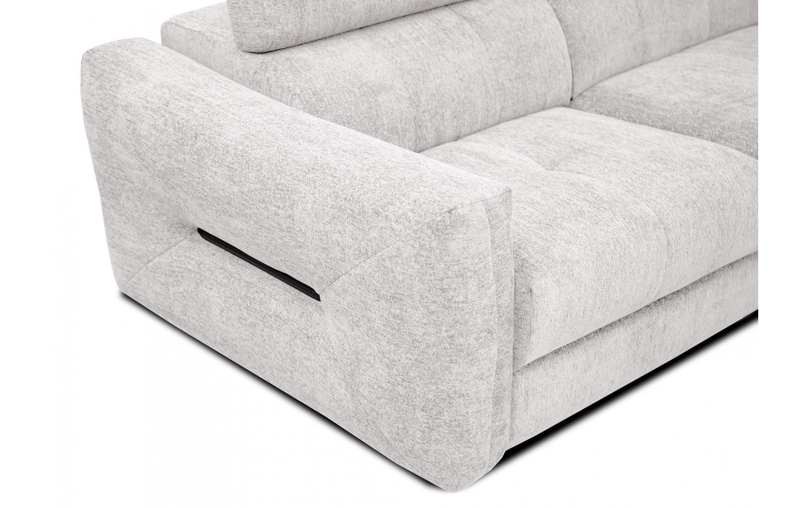 Ecksofa rechts mit verstellbaren Kopfstützen 5-Sitzer CALVERA