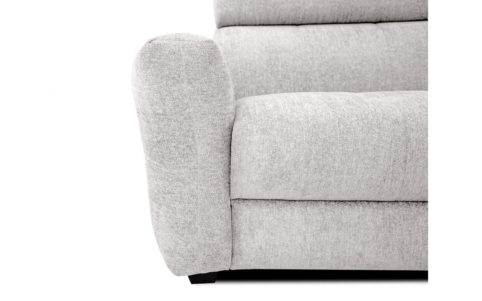 Ecksofa rechts mit verstellbaren Kopfstützen 5-Sitzer CALVERA