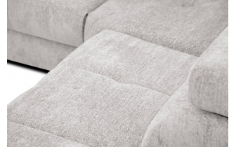 Ecksofa rechts mit verstellbaren Kopfstützen 5-Sitzer CALVERA