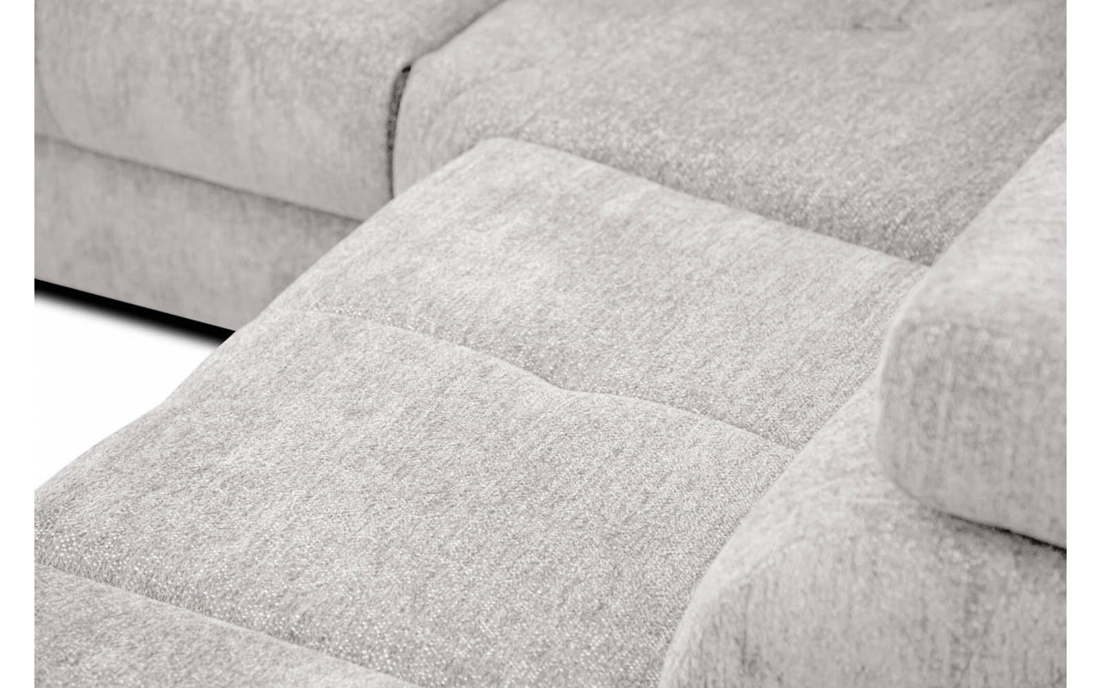 Ecksofa rechts mit verstellbaren Kopfstützen 5-Sitzer CALVERA