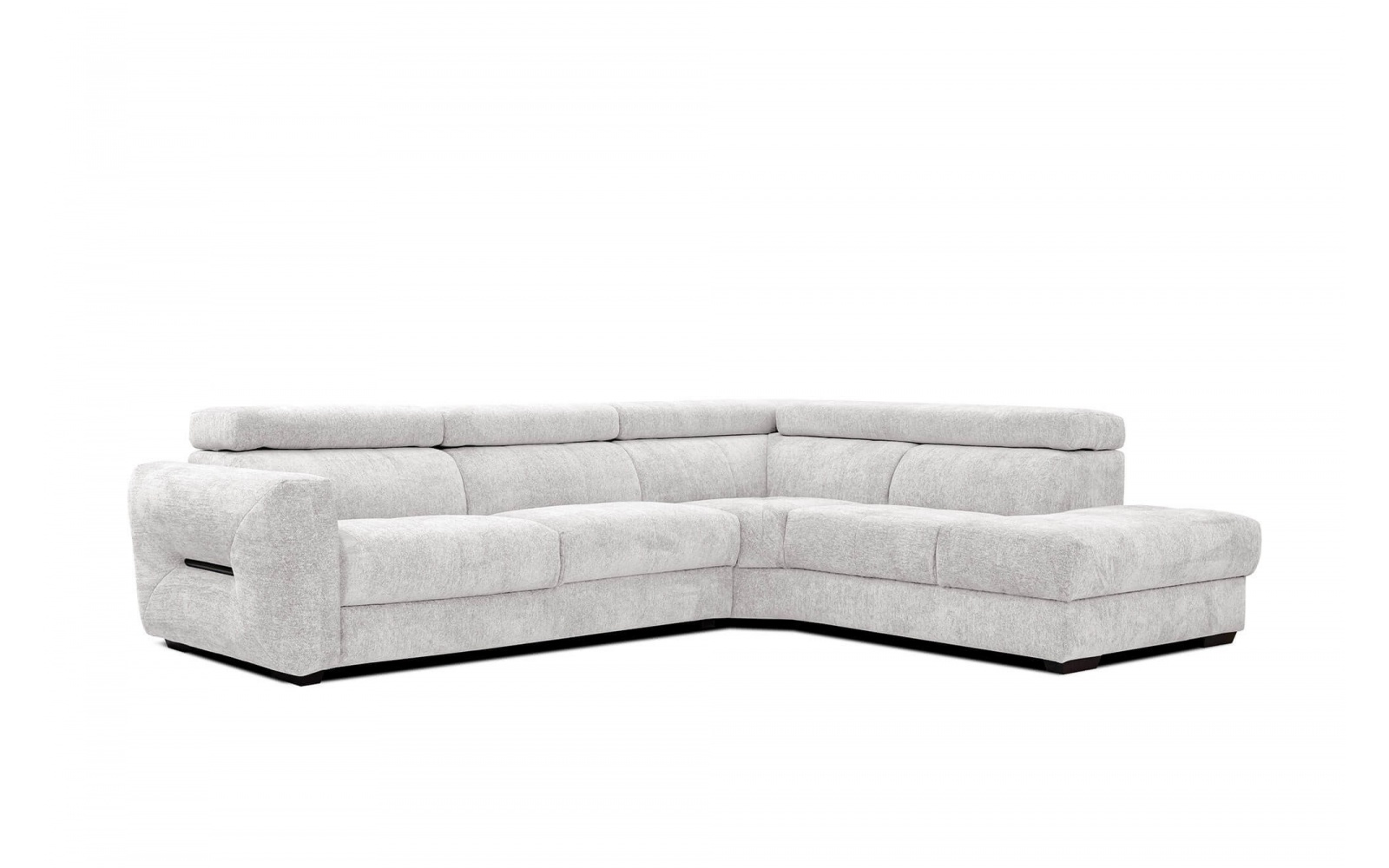 Ecksofa rechts mit verstellbaren Kopfstützen 5-Sitzer CALVERA