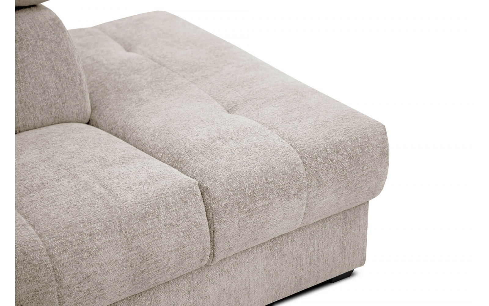 Ecksofa rechts mit verstellbaren Kopfstützen 5-Sitzer CALVERA