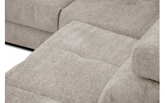 Ecksofa rechts mit verstellbaren Kopfstützen 5-Sitzer CALVERA