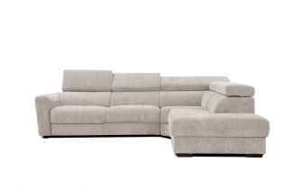 Ecksofa rechts mit verstellbaren Kopfstützen 5-Sitzer CALVERA