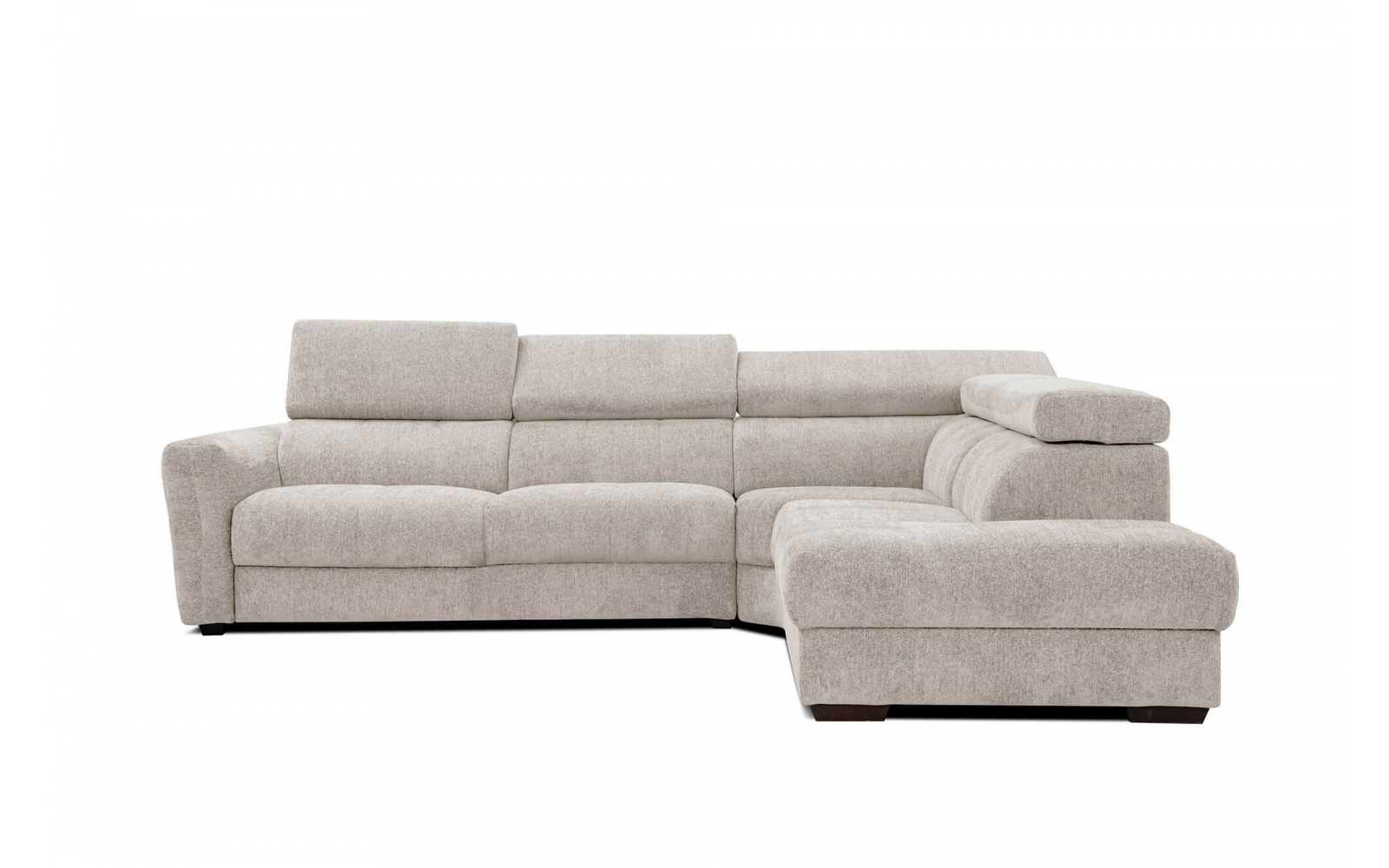 Ecksofa rechts mit verstellbaren Kopfstützen 5-Sitzer CALVERA