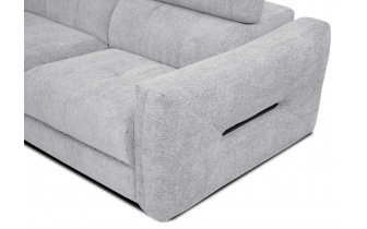 Ecksofa links mit verstellbaren Kopfstützen 5-Sitzer CALVERA