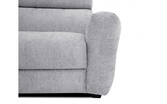 Ecksofa links mit verstellbaren Kopfstützen 5-Sitzer CALVERA