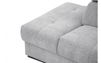 Ecksofa links mit verstellbaren Kopfstützen 5-Sitzer CALVERA