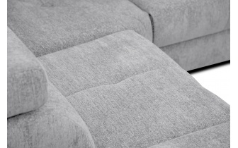 Ecksofa links mit verstellbaren Kopfstützen 5-Sitzer CALVERA