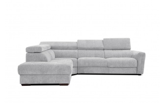 Ecksofa links mit verstellbaren Kopfstützen 5-Sitzer CALVERA