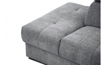 Ecksofa links mit verstellbaren Kopfstützen 5-Sitzer CALVERA