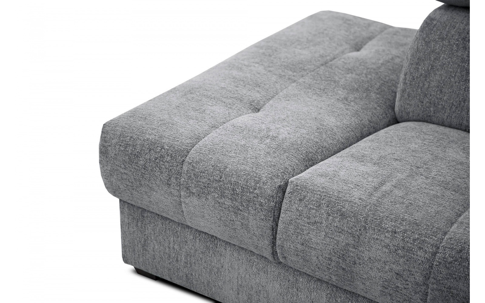 Ecksofa links mit verstellbaren Kopfstützen 5-Sitzer CALVERA