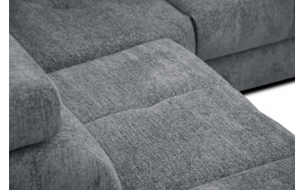 Ecksofa links mit verstellbaren Kopfstützen 5-Sitzer CALVERA