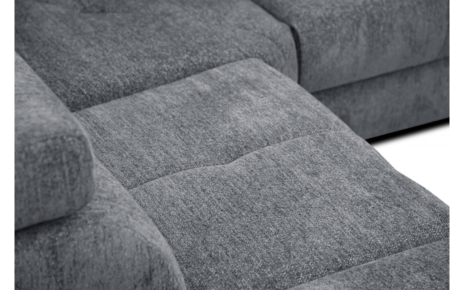 Ecksofa links mit verstellbaren Kopfstützen 5-Sitzer CALVERA