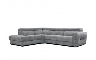 Ecksofa links mit verstellbaren Kopfstützen 5-Sitzer CALVERA