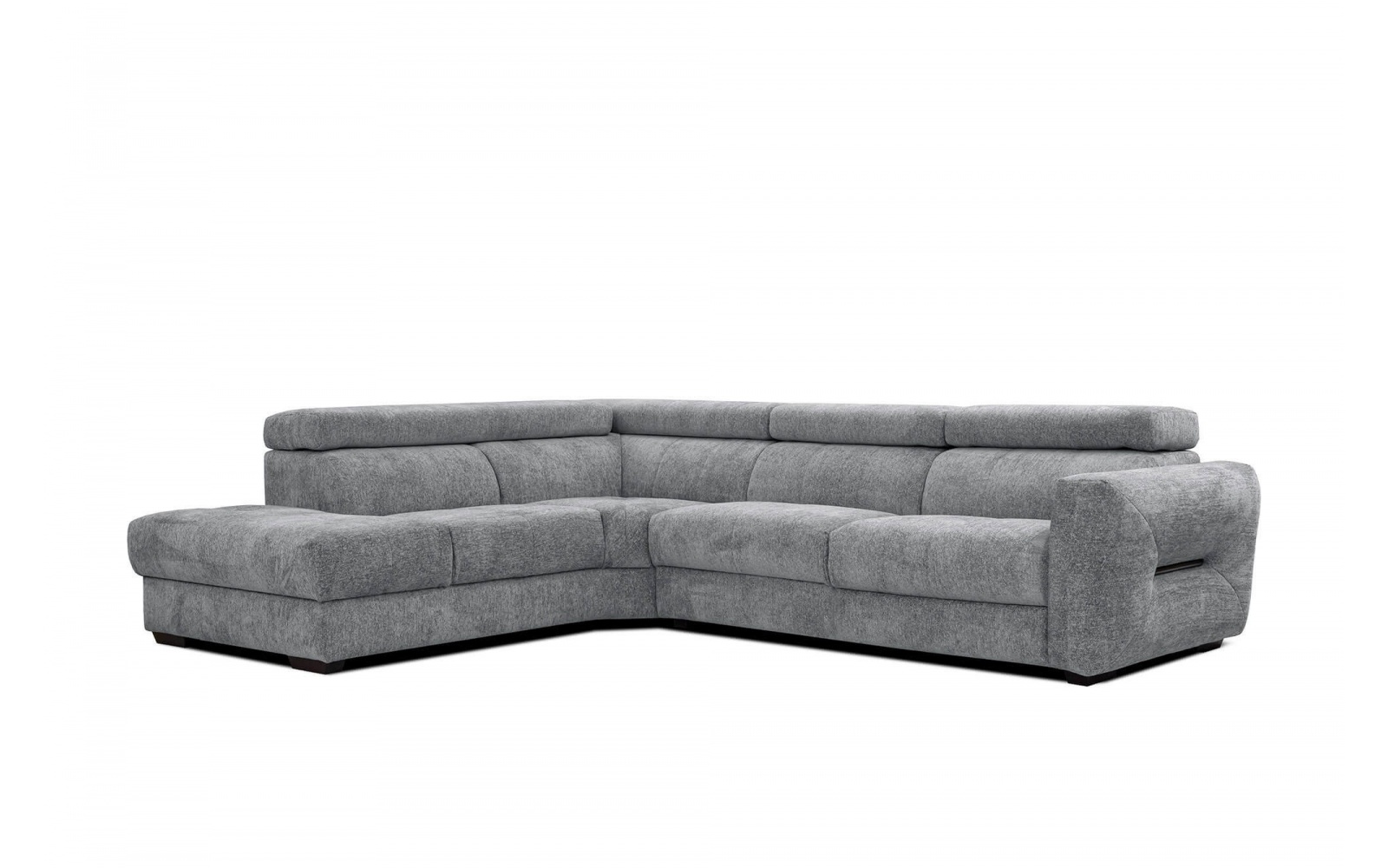 Ecksofa links mit verstellbaren Kopfstützen 5-Sitzer CALVERA