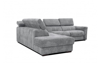 Ecksofa links mit verstellbaren Kopfstützen 5-Sitzer CALVERA