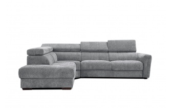 Ecksofa links mit verstellbaren Kopfstützen 5-Sitzer CALVERA