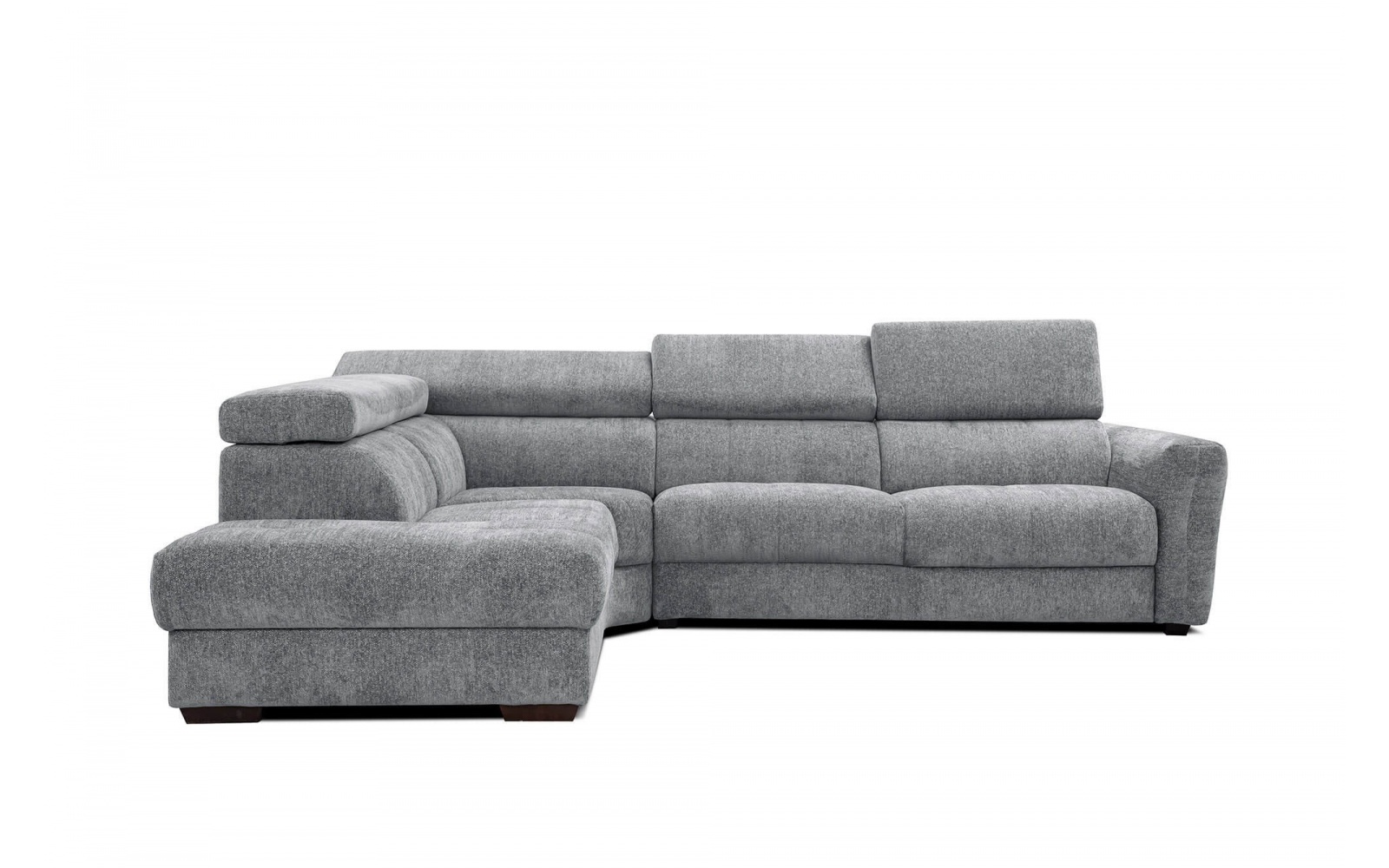 Ecksofa links mit verstellbaren Kopfstützen 5-Sitzer CALVERA