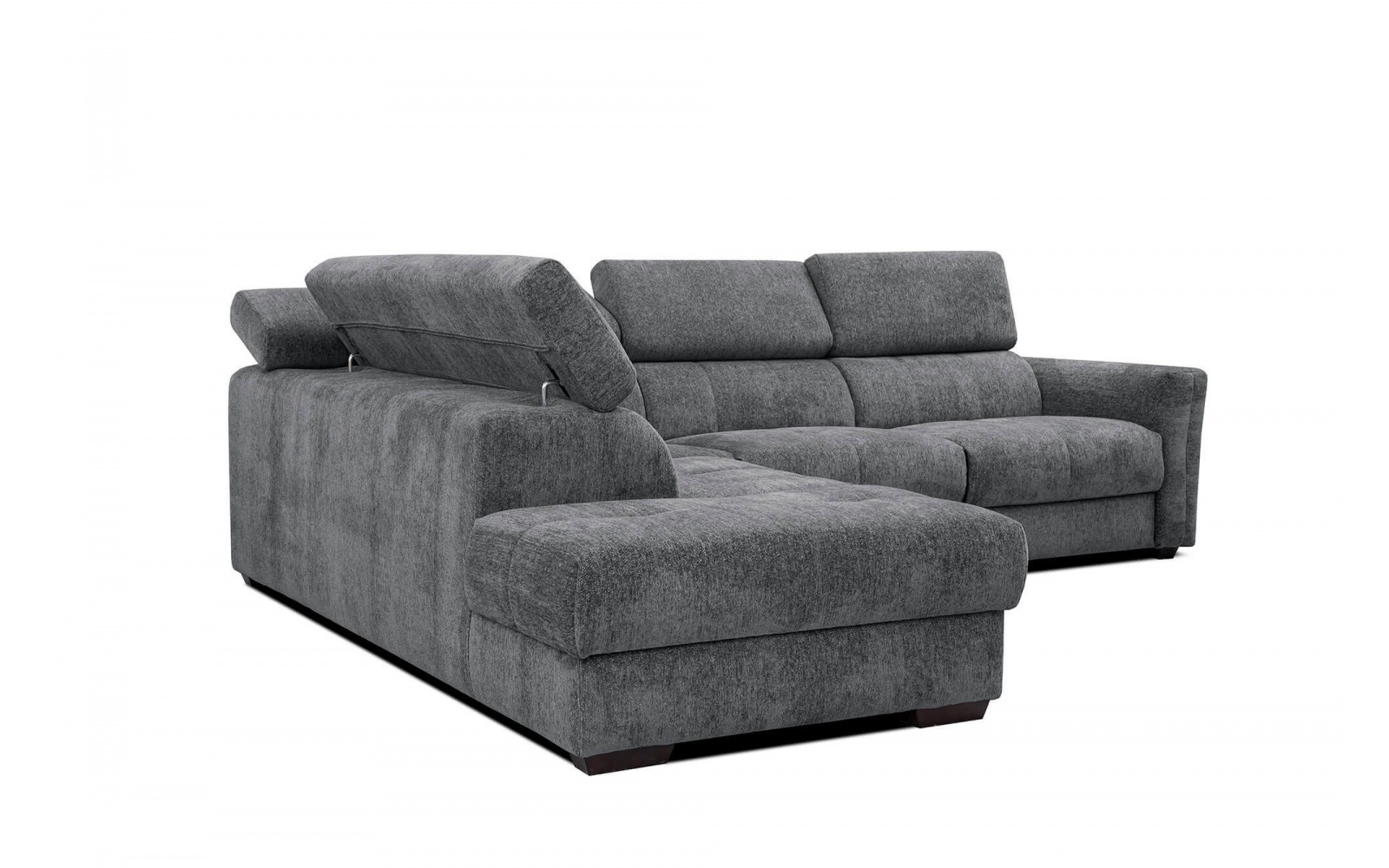 Ecksofa links mit verstellbaren Kopfstützen 5-Sitzer CALVERA