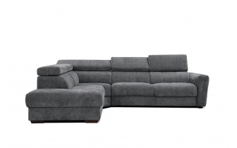 Ecksofa links mit verstellbaren Kopfstützen 5-Sitzer CALVERA