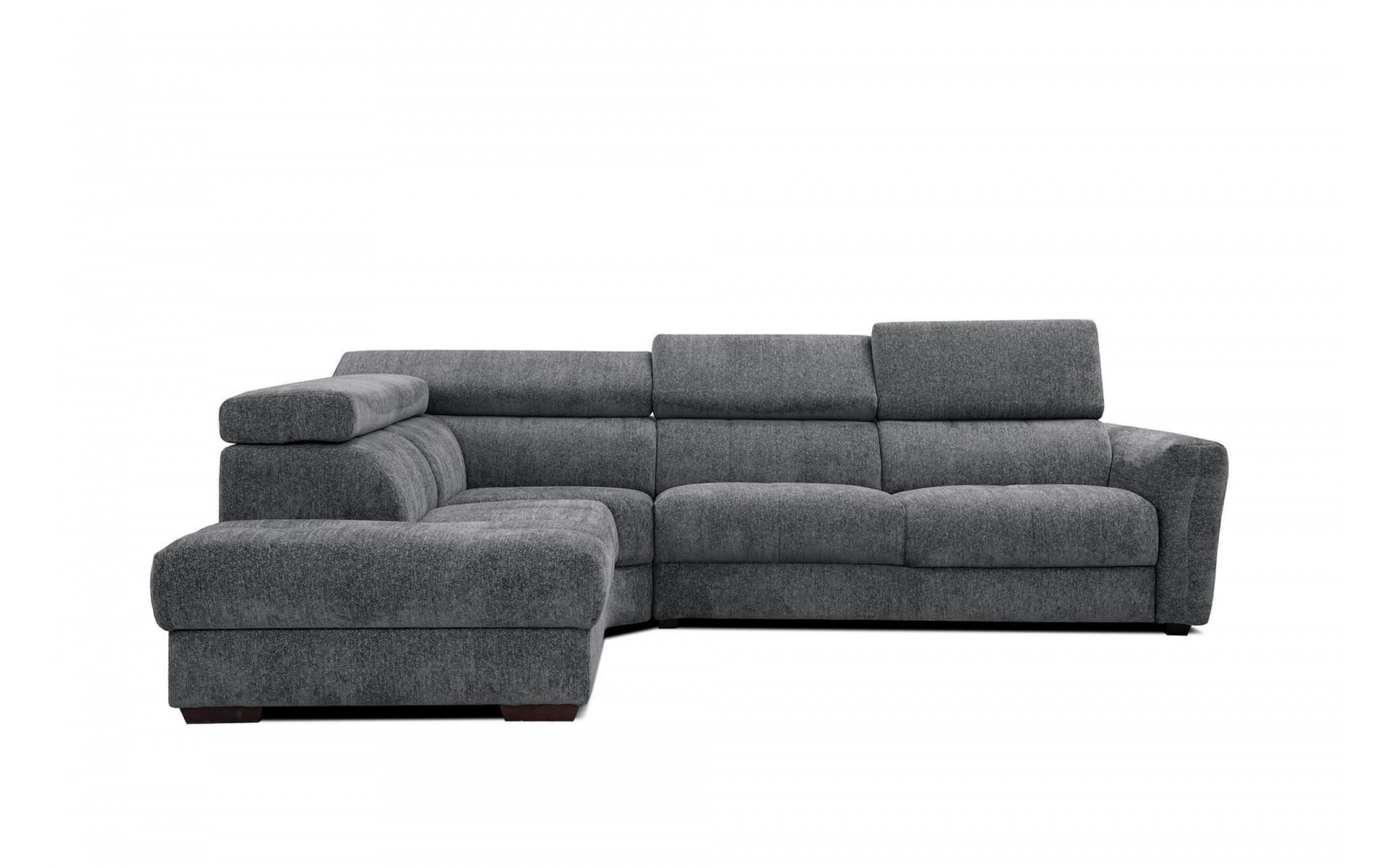 Ecksofa links mit verstellbaren Kopfstützen 5-Sitzer CALVERA