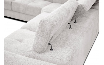 Ecksofa links mit verstellbaren Kopfstützen 5-Sitzer CALVERA