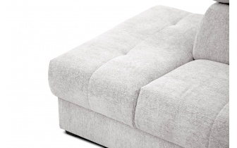 Ecksofa links mit verstellbaren Kopfstützen 5-Sitzer CALVERA