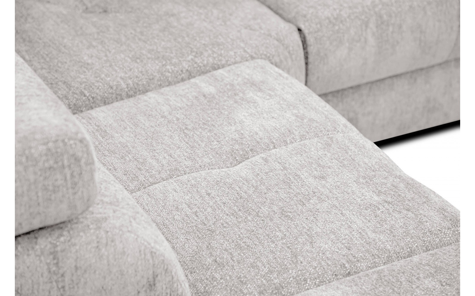 Ecksofa links mit verstellbaren Kopfstützen 5-Sitzer CALVERA