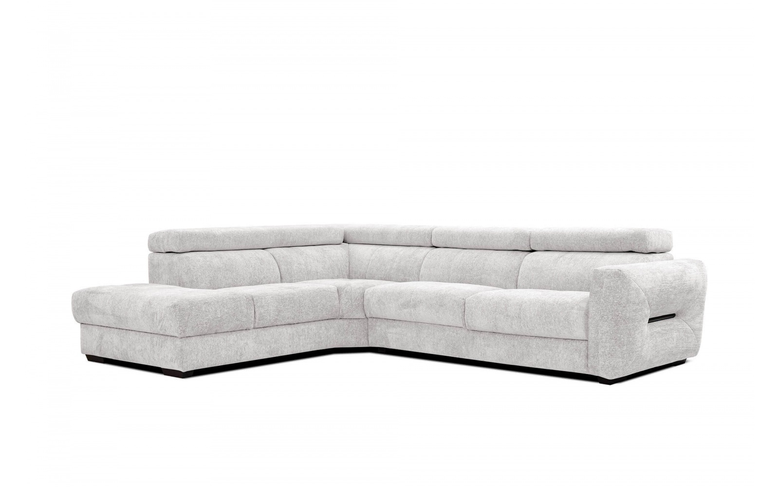 Ecksofa links mit verstellbaren Kopfstützen 5-Sitzer CALVERA