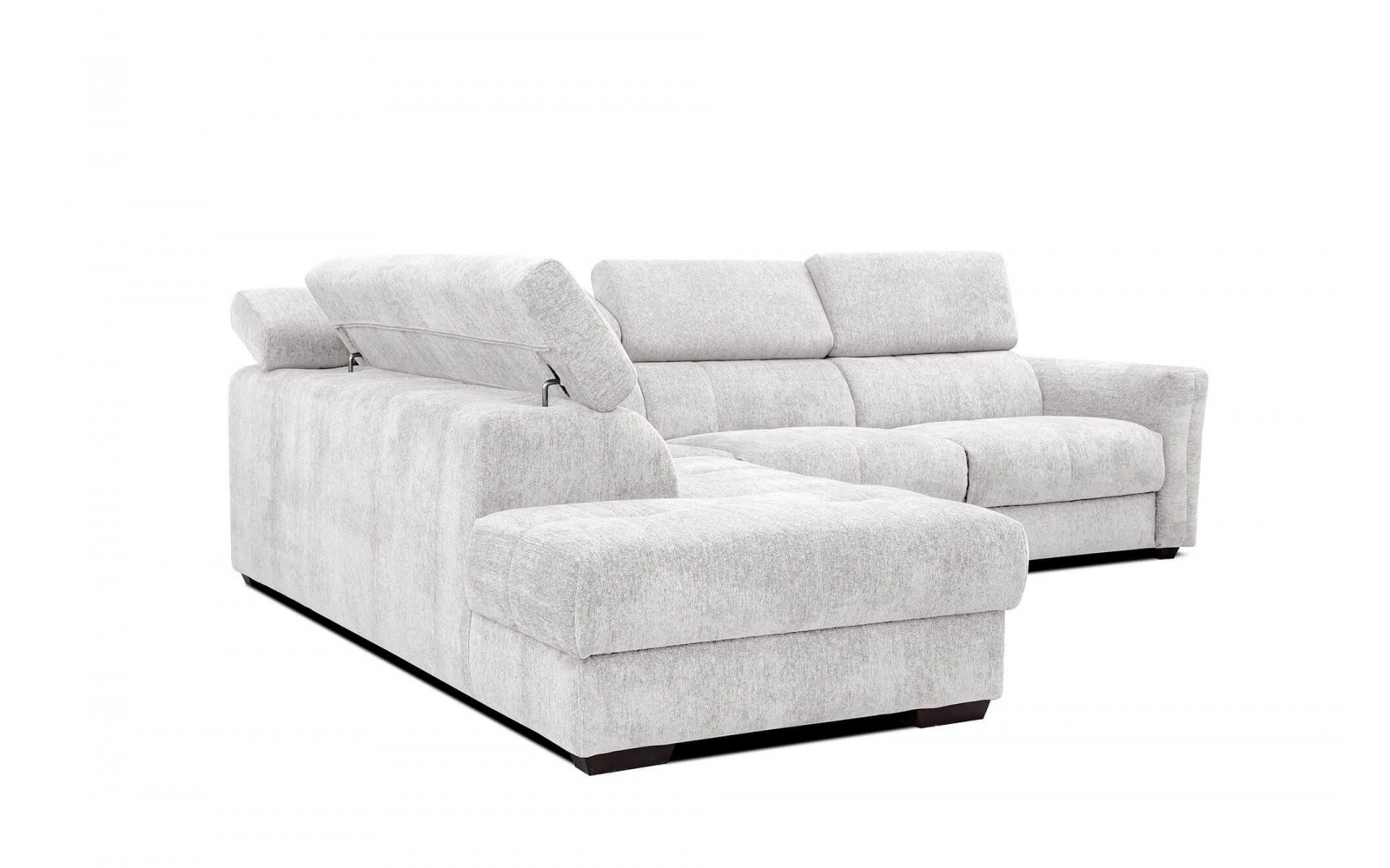 Ecksofa links mit verstellbaren Kopfstützen 5-Sitzer CALVERA
