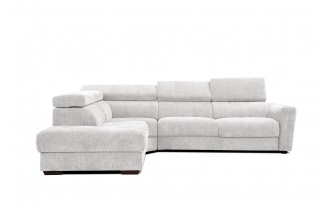 Ecksofa links mit verstellbaren Kopfstützen 5-Sitzer CALVERA