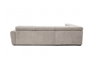 Ecksofa links mit verstellbaren Kopfstützen 5-Sitzer CALVERA