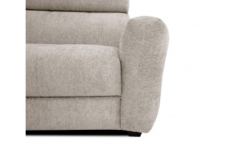 Ecksofa links mit verstellbaren Kopfstützen 5-Sitzer CALVERA