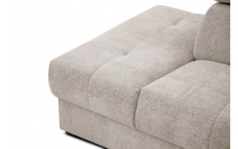 Ecksofa links mit verstellbaren Kopfstützen 5-Sitzer CALVERA