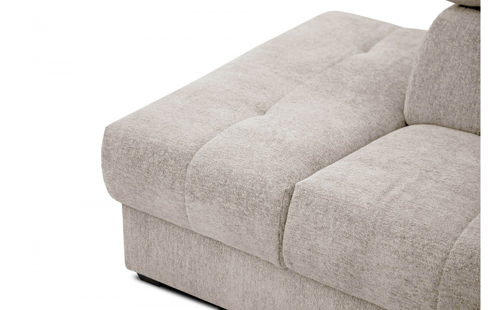 Ecksofa links mit verstellbaren Kopfstützen 5-Sitzer CALVERA