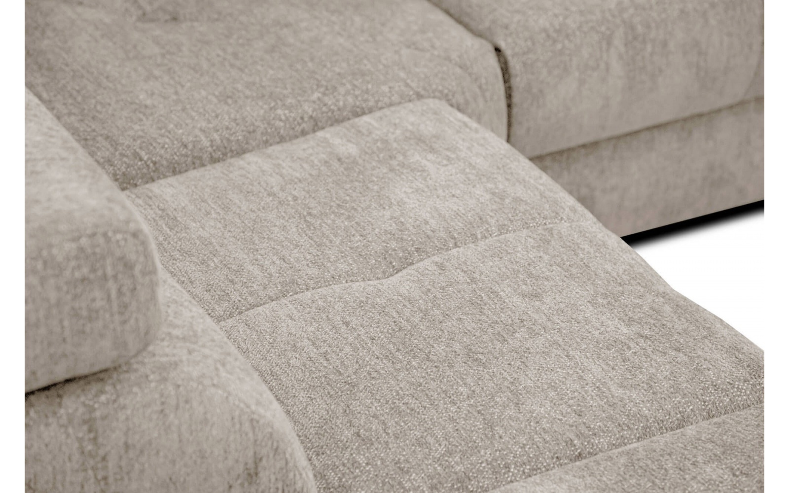 Ecksofa links mit verstellbaren Kopfstützen 5-Sitzer CALVERA