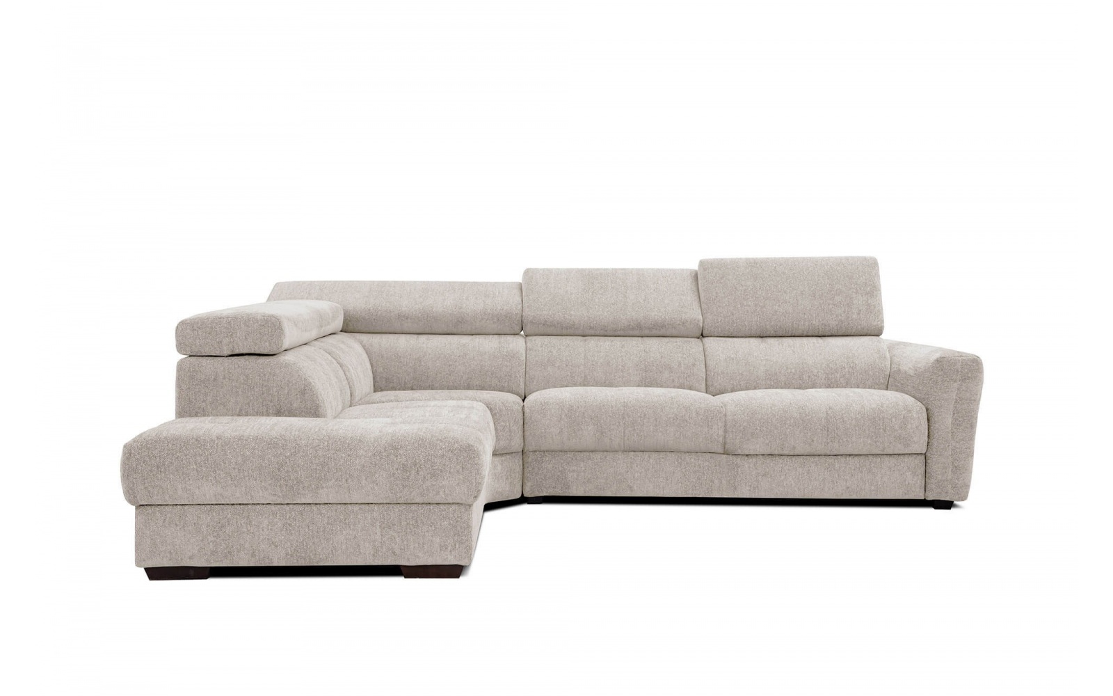Ecksofa links mit verstellbaren Kopfstützen 5-Sitzer CALVERA