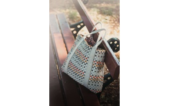 Punktmuster Stofftragetasche OCEANE