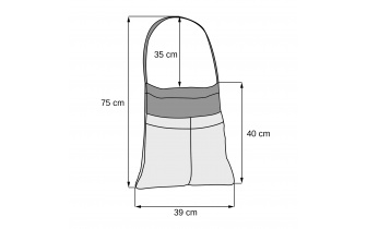 Zickzack Stofftragetasche ELSA
