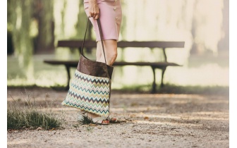 Zickzack Stofftragetasche ELSA