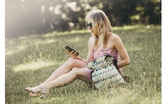 Zickzack Stofftragetasche EMMA