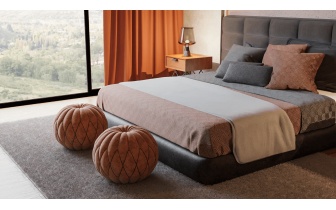 INIS - Überwurf 220x240 cm mit Dekokissen